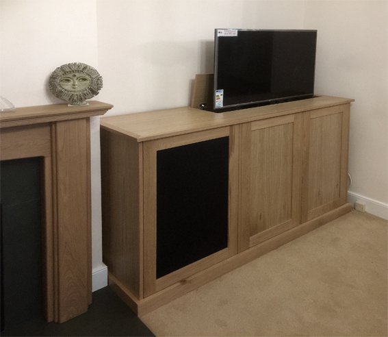 TV lift cabinet with swivel